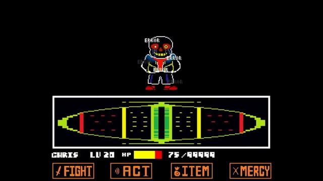 Битва с Error!Сансом (Undertale battle mode) (фан игра) смотреть онлайн