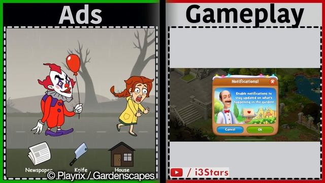 Gardenscapes | Is it like the Ads? | Gameplay смотреть онлайн