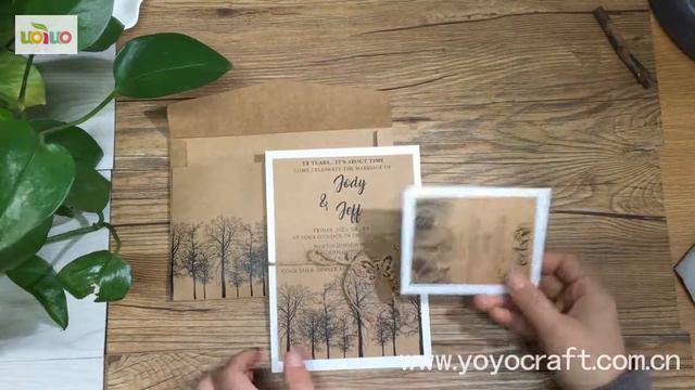 DIY wedding invitations card /Kraft paper invitation смотреть онлайн