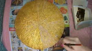 Картина «Солнце» с поталью.