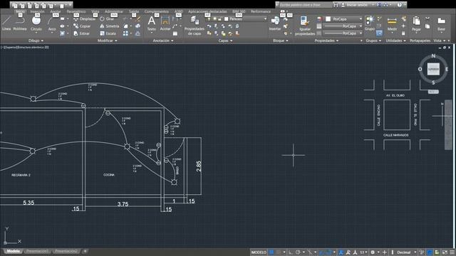 Autodesk AutoCAD 2016 Plano instalación eléctrica dwg 2020 10 06 00 27 50 смотреть онлайн
