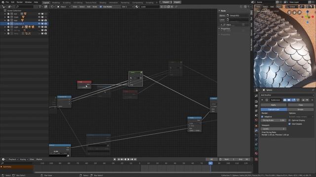 Procedural scales in Blender 2.8 part 2 смотреть онлайн