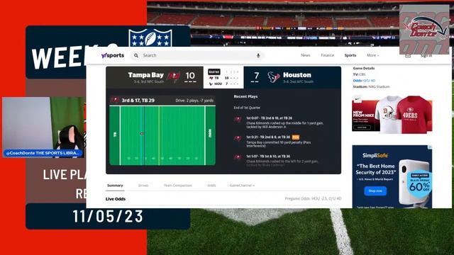 Tampa Bay Buccaneers VS Houston Texans Week 8 PLAY BY PLAY & REACTIONS смотреть онлайн