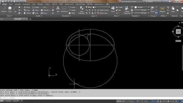 AutoCAD 2017 - 2D Exercise 29 - Tutorial (24) смотреть онлайн