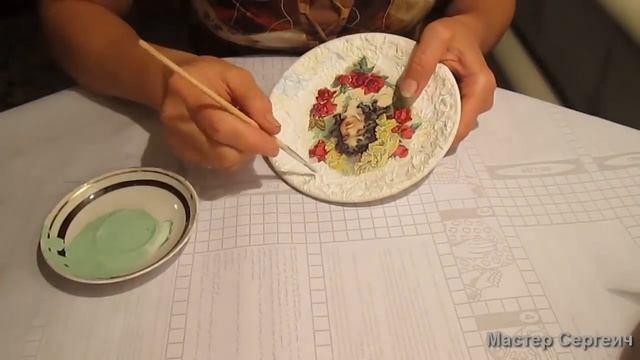 Декупаж тарелки для начинающих. Декор своими руками смотреть онлайн