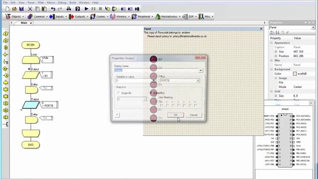 FLOWCODE УРОК 3 первая программа смотреть онлайн