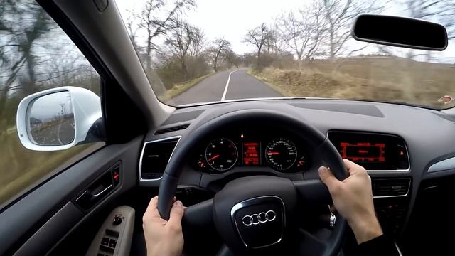 Audi Q5 2.0 TDI POV Test Drive + Acceleration 0-130km/h смотреть онлайн