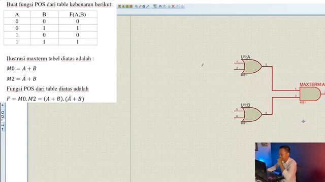 Tutorial Membuat Rangkaian Minterm dan Maxterm pada Proteus смотреть онлайн