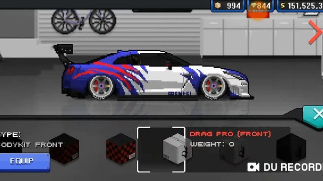 Прокачка GT-R (Pixel car racer) смотреть онлайн