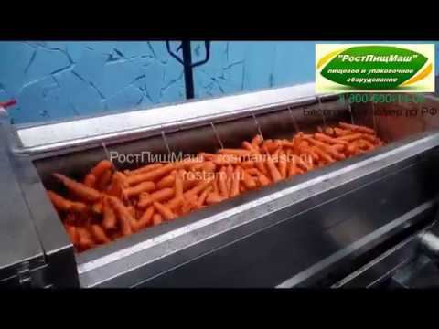 Машина бережной мойки и полировки корнеплодов GB-1800 от РостПищМаш смотреть онлайн