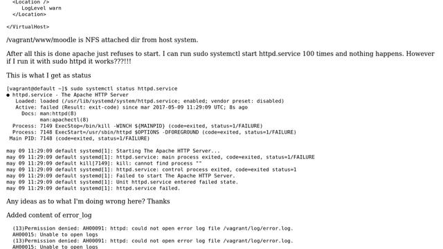 Strange error with Apache on CentOS 7 смотреть онлайн