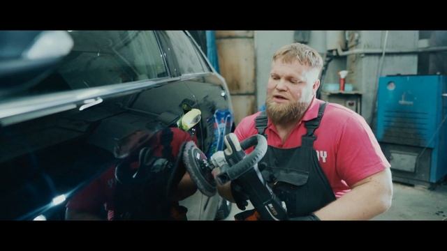 Легкая полировка черной машины, Mirka 12 Black смотреть онлайн