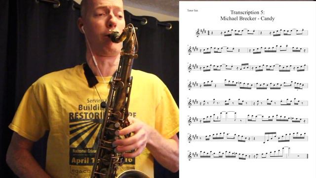 Transcription 5: Michael Brecker - Candy смотреть онлайн