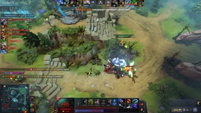 Денди на Пудже, очень зрелищная игра! - Dendi Pudge 7.34 DOTA 2