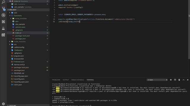 Angular Firebase Tutorial. Send Emails using Firebase cloud functions #5 смотреть онлайн