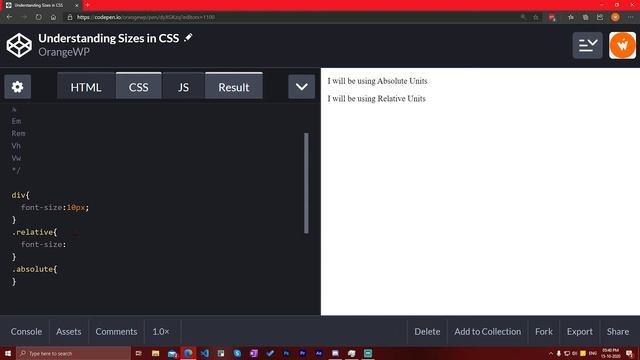 Understanding CSS Units - Absolute vs Relative | em vs rem vs px | Hindi 2020 смотреть онлайн