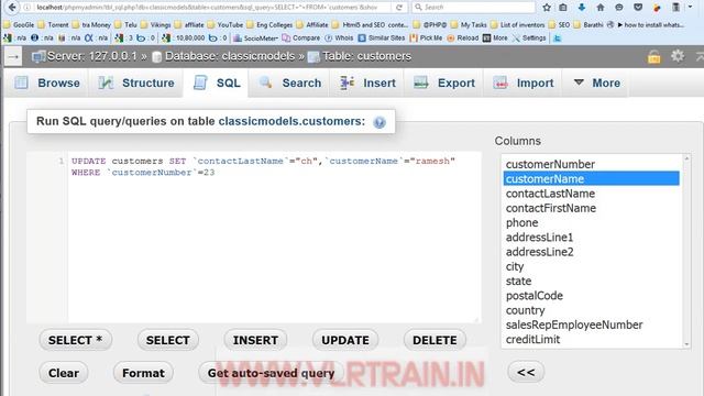 SQL UPDATE Statement-vlr training смотреть онлайн