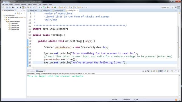Java Tutorial -- EP11 -- Various Scanner Inputs смотреть онлайн