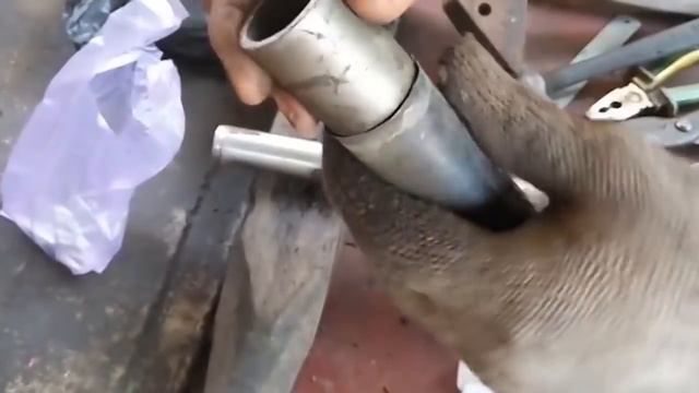 CARA MODIFIKASI KNALPOT MOTOR 4 TAK
