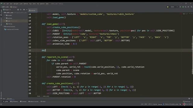 Python 3D Game - Rubik's Cube. Ursina Engine 3.x (version) смотреть онлайн