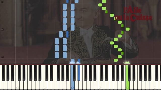 L' aile ou la cuisse - Piano tutorial смотреть онлайн
