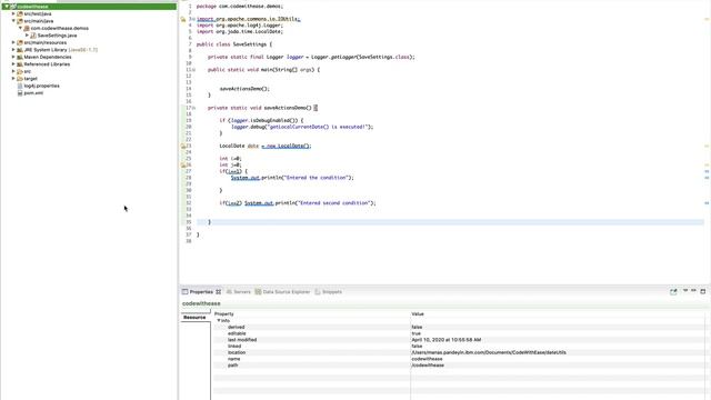 Save Actions in Java Editor смотреть онлайн