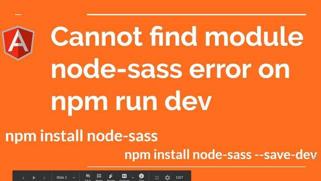 Cannot find module node-sass error on npm run dev смотреть онлайн