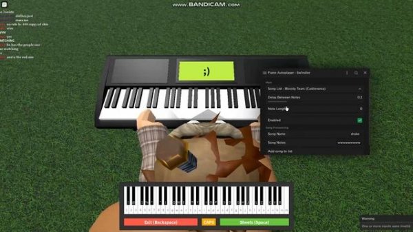 Roblox Piano Auto Player Script/Hack - WORKS ON ANY PIANO GAMES ANY SONG!