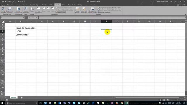 O Que é Barra De Comandos (CommandBar) No Excel