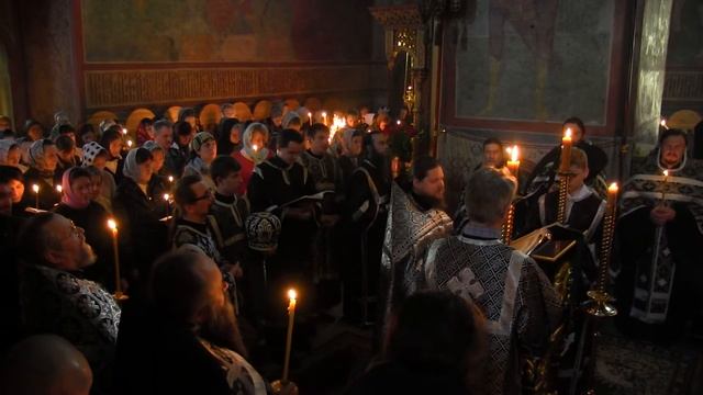 Великая Пятница. Архимандрит Серафим (Савостьянов) читает Евангелие смотреть онлайн