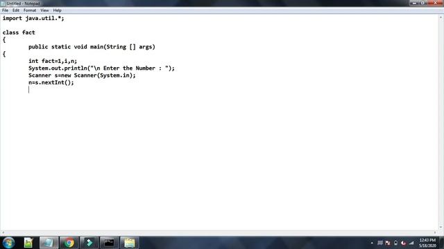 Factorial program in java смотреть онлайн