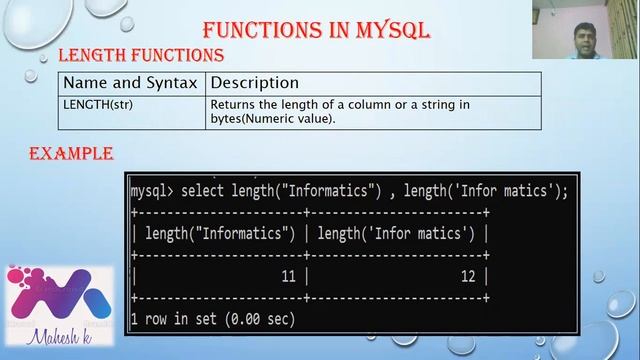 Mr. Mahesh Kumar Class- 12 Subject- Informatics Practices Topic - TYPES OF FUNCTIONS IN MYSQL смотреть онлайн