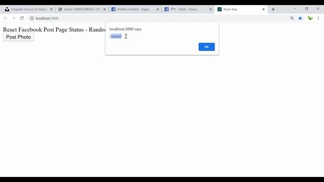 Upload Unsplash Photos to Facebook Page via Graph API | React Tutorial смотреть онлайн
