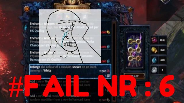 Path of Exile : 6-White Slot on VOIDFORGE Crafting Video. How to waste Divine #craftingandbuilding смотреть онлайн
