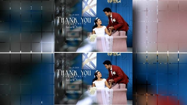 Sari & Tesfa Wedding thank u Card! смотреть онлайн