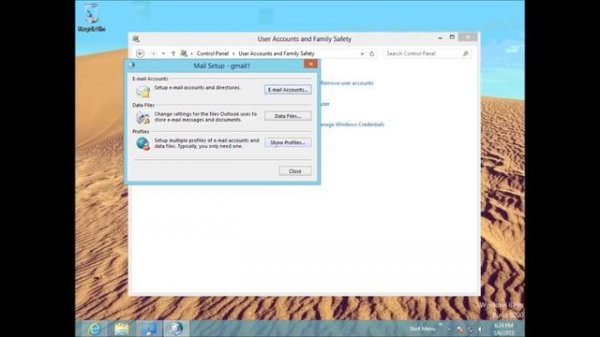 How to setup a Gmail account in Outlook 2013.