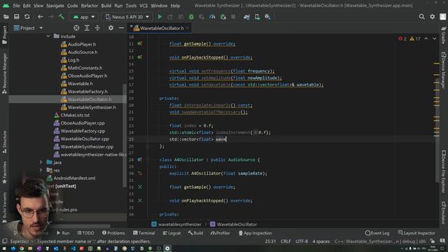 C++ Wavetable Synth On Android  | Android Sound Synthesizer App Tutorial Part 6 [Synth #012]