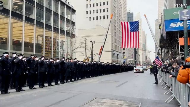 NYPD Funeral Procession for HERO Detective Wilbert Mora - Killed in Line of Duty -360 PD Motorcycle смотреть онлайн