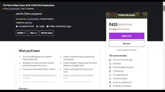 Python premium free courses - Hindi | discounted courses | python best courses | Udemy courses смотреть онлайн