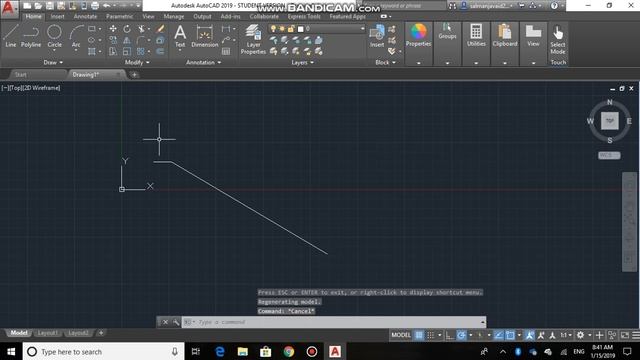 Lesson 1-Using Object snap, Units, Polar mode, Ratio (AutoCad 2019) смотреть онлайн
