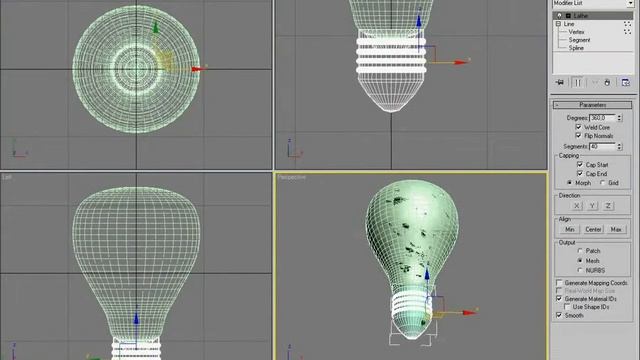Моделируем лампочку в 3d max смотреть онлайн