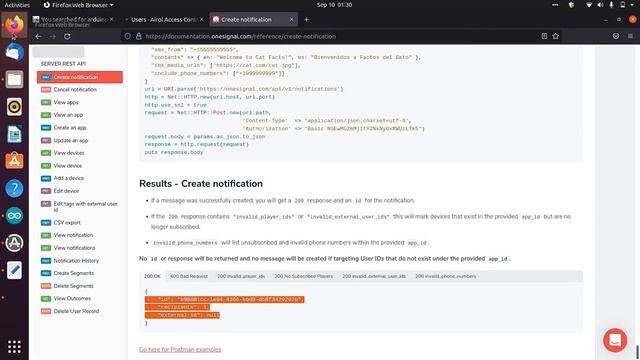 Send push notifications with One signal and ESP32 смотреть онлайн