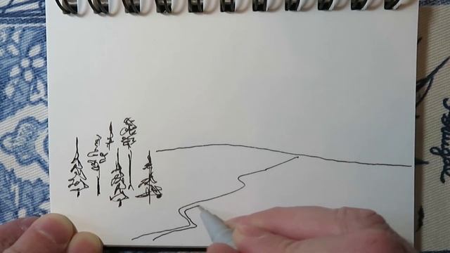 Стихотворение "Смешалось все в природе" и рисунок в исполнении автора смотреть онлайн