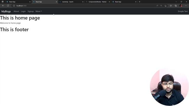 Responsive Navbar using React JS in Hindi | Blogging Application смотреть онлайн