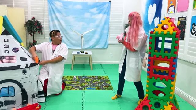 Jannie Pretend Play Science Experiment Projects For Kids | Kids Learn About Electricity