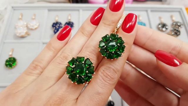 Комплекты бижутерии с позолотой и фианитами в интернет-магазине Jewel-classic.ru