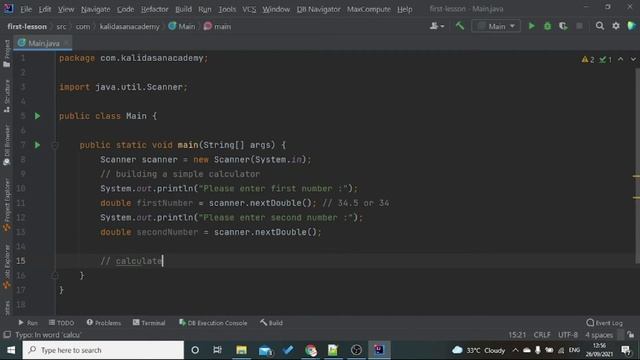Java | building a simple calculator | Tamil смотреть онлайн