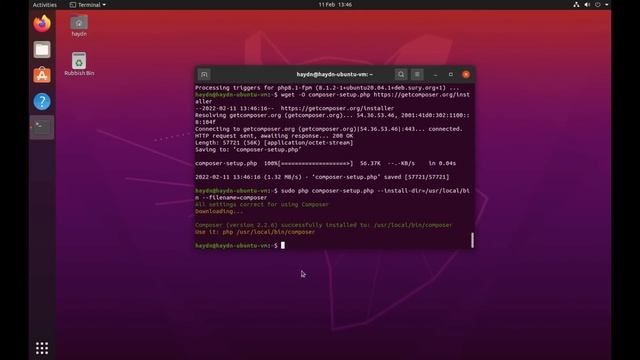 How to Install Laravel Using Composer on Ubuntu Linux смотреть онлайн
