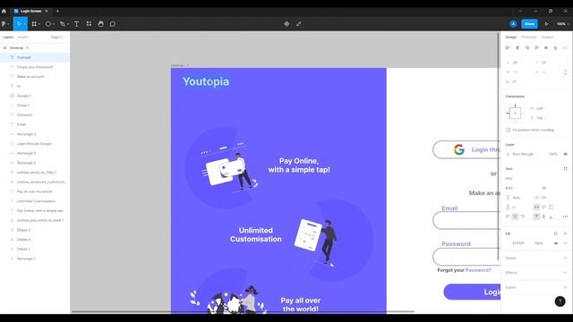 Day 1 - Login Screen - Figma смотреть онлайн