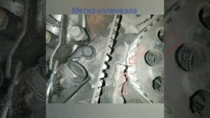 Метки ГРМ (4D56, 8-ми клапанный) Mitsubishi 2.5 D на примере L300